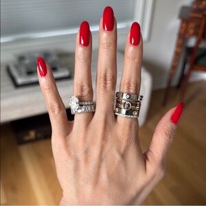 Henri Bendel Silver and Gold Statement Ring